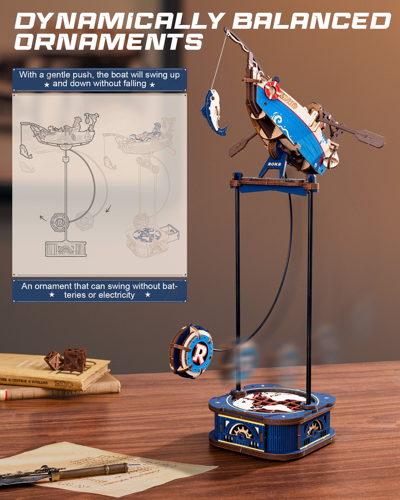 Ocean Balance Swing – Wooden Model Kit