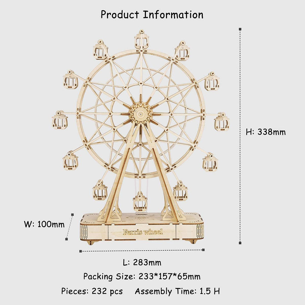 Ferris Wheel Music Box – DIY Mechanical Model Kit