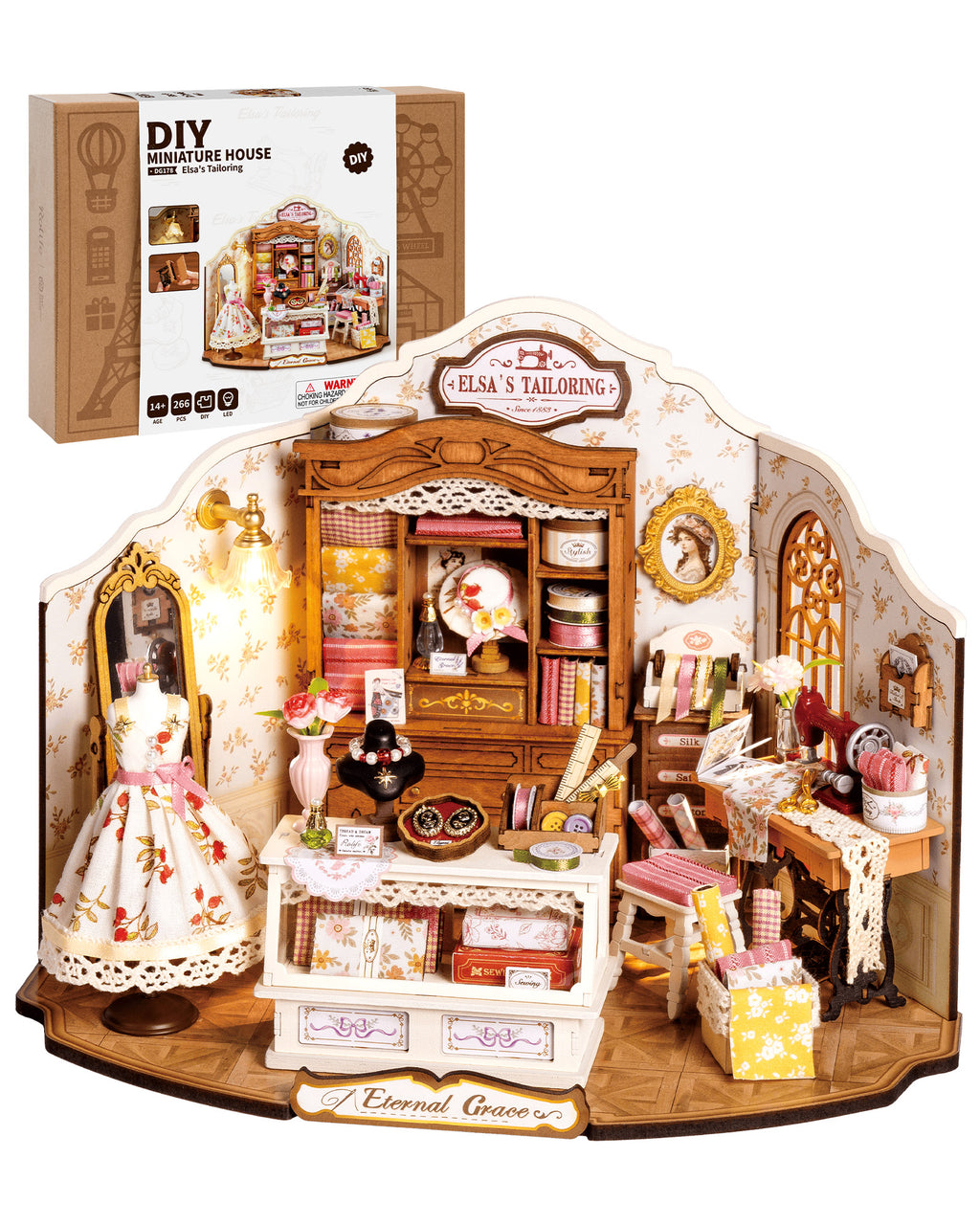 Elsa’s Tailor Shop – DIY Miniature House Kit