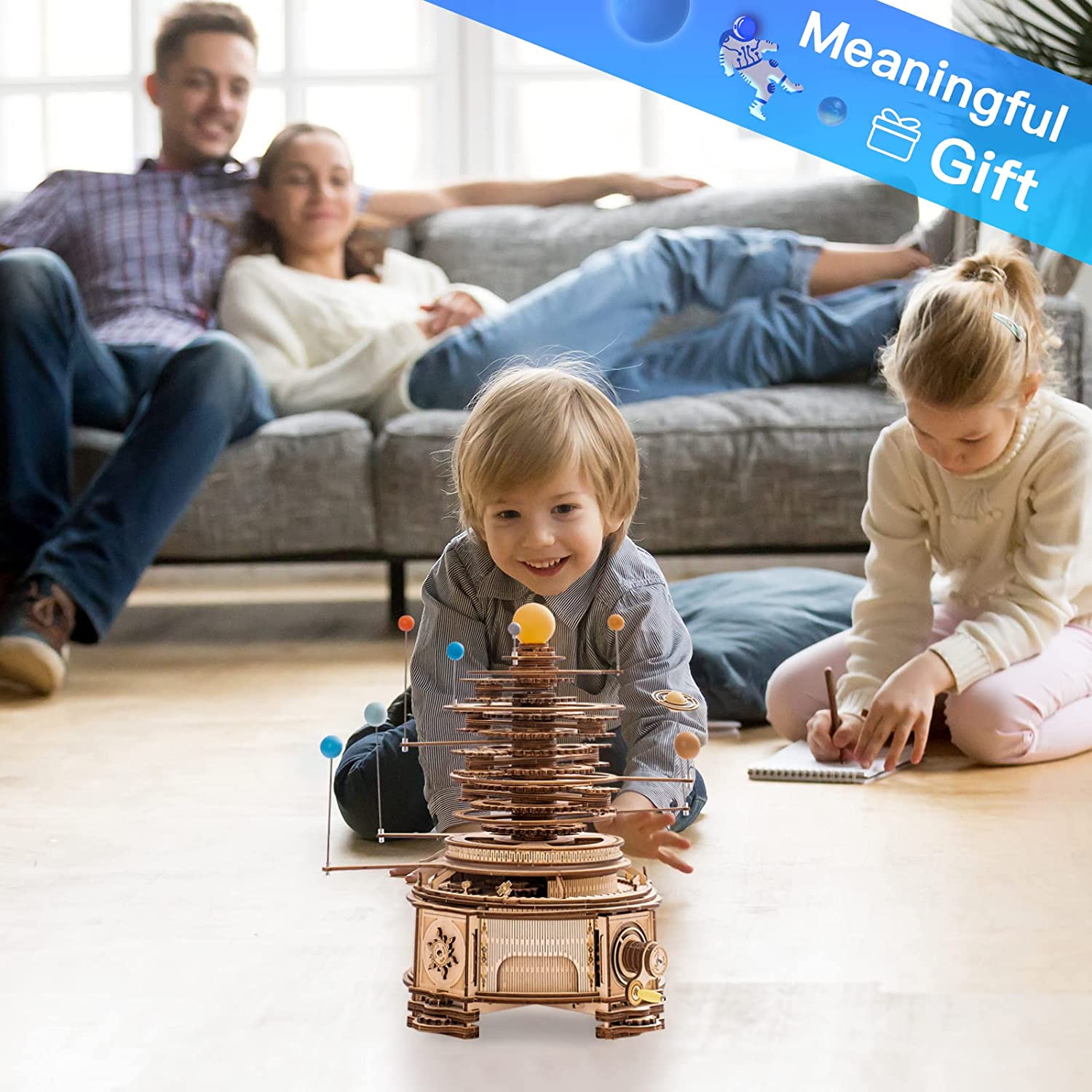 Mechanical Orrery – 3D Wooden Model Kit