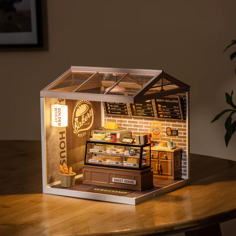 Golden Wheat Bakery – DIY Miniature House Kit