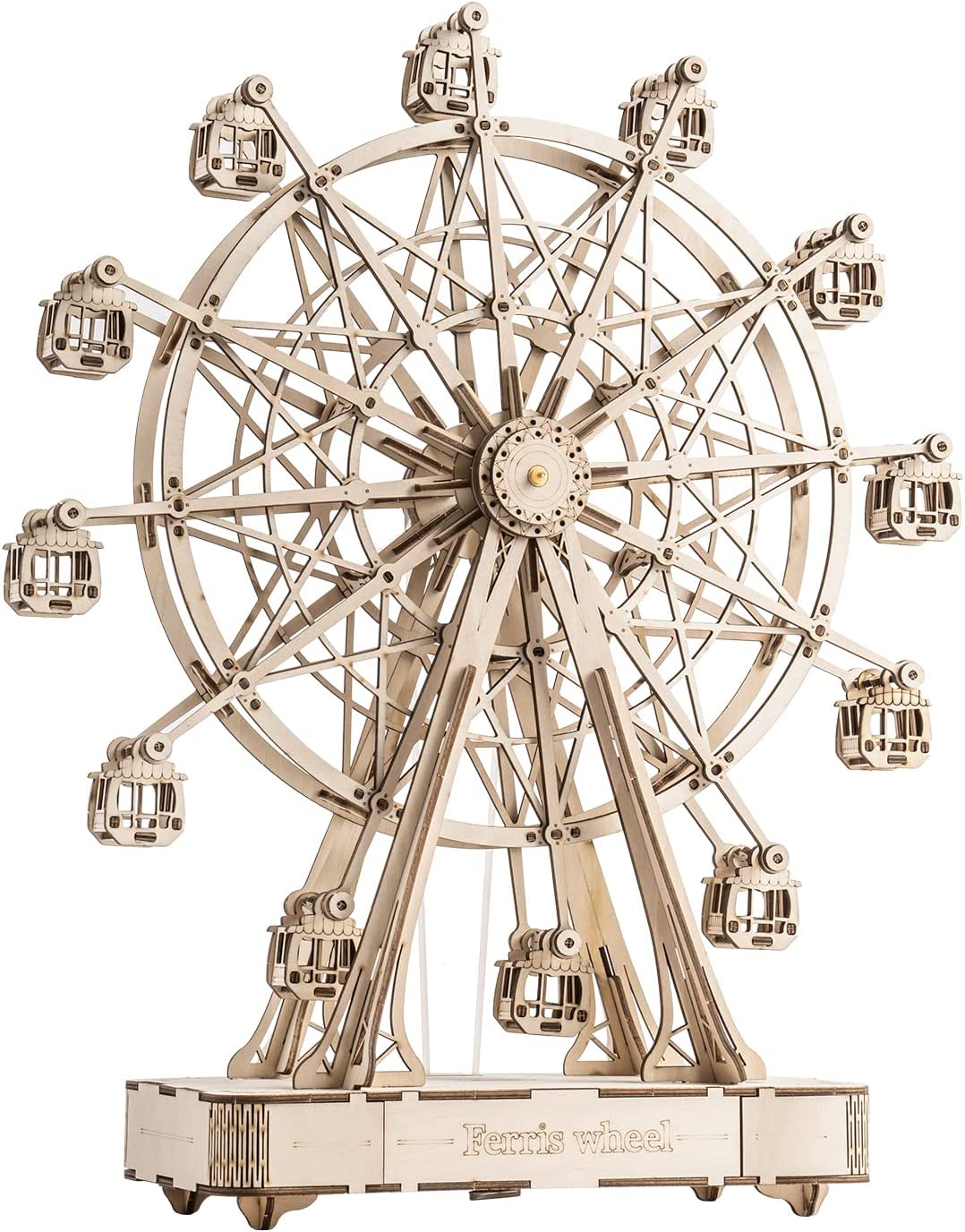 3D Wooden Ferris Wheel Music Box Model Kit