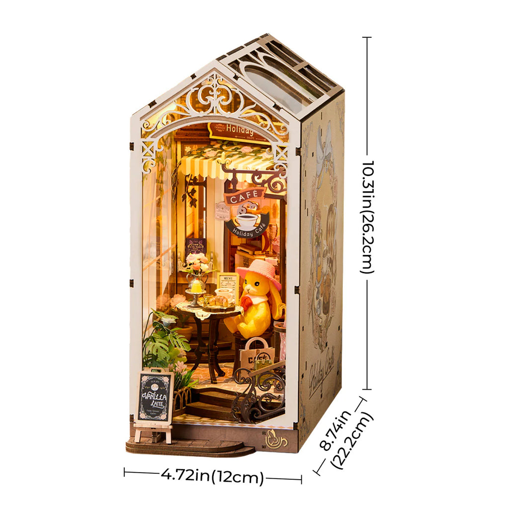 Holiday Café Book Nook – DIY Miniature Kit