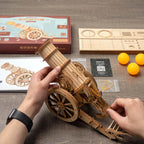 Wheeled Siege Artillery – 3D Wooden Puzzle Kit