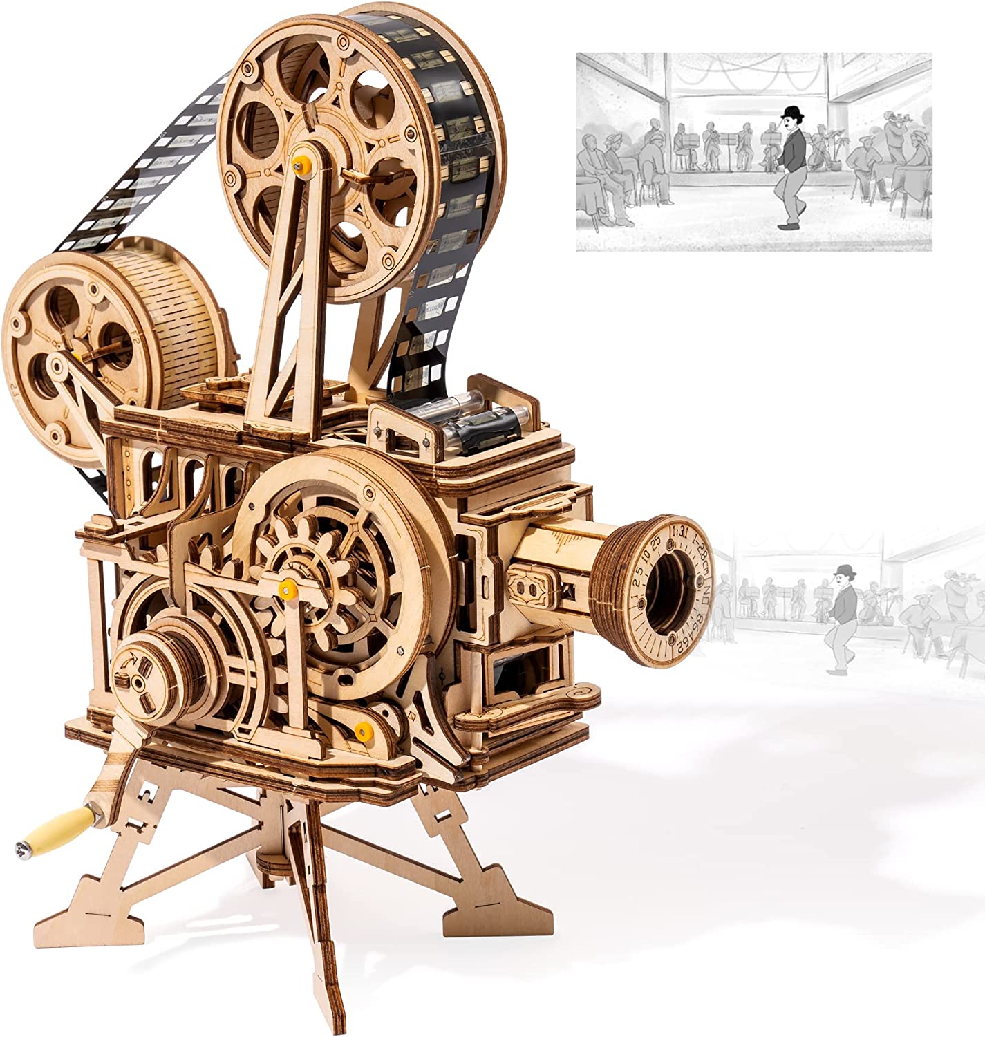 Vitascope Projector – 3D Wooden Model Kit