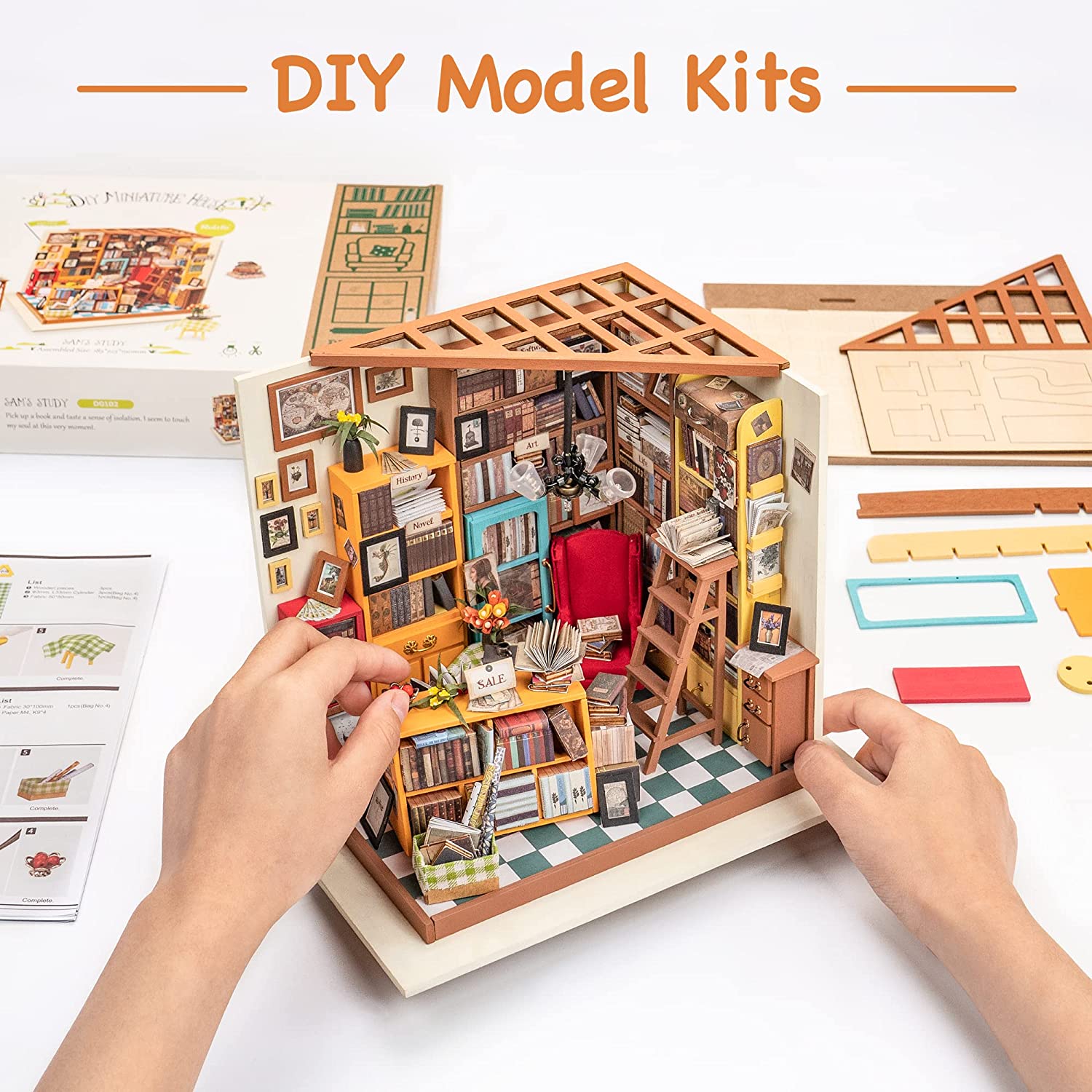 Sam’s Study – DIY Miniature House Kit
