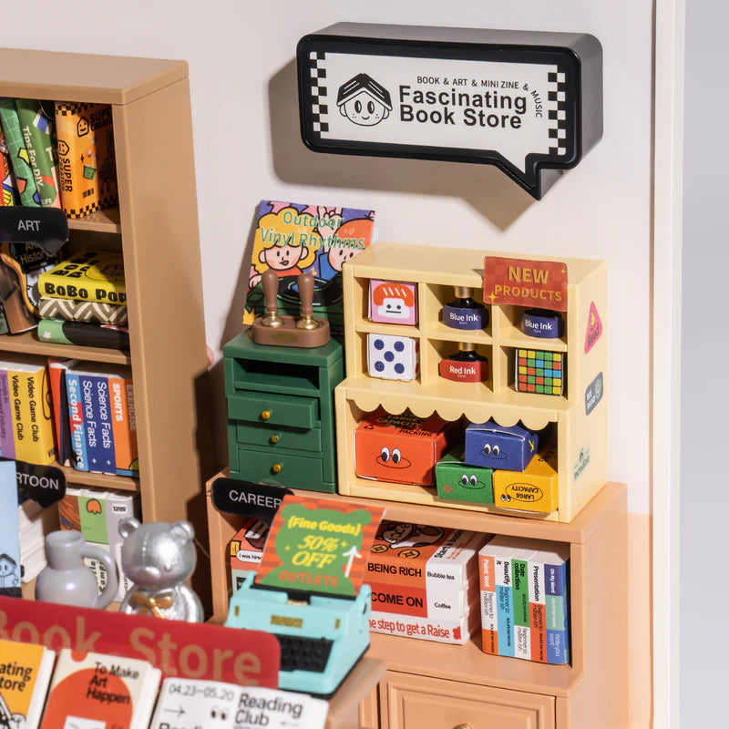 Bookstore – DIY Miniature House Kit