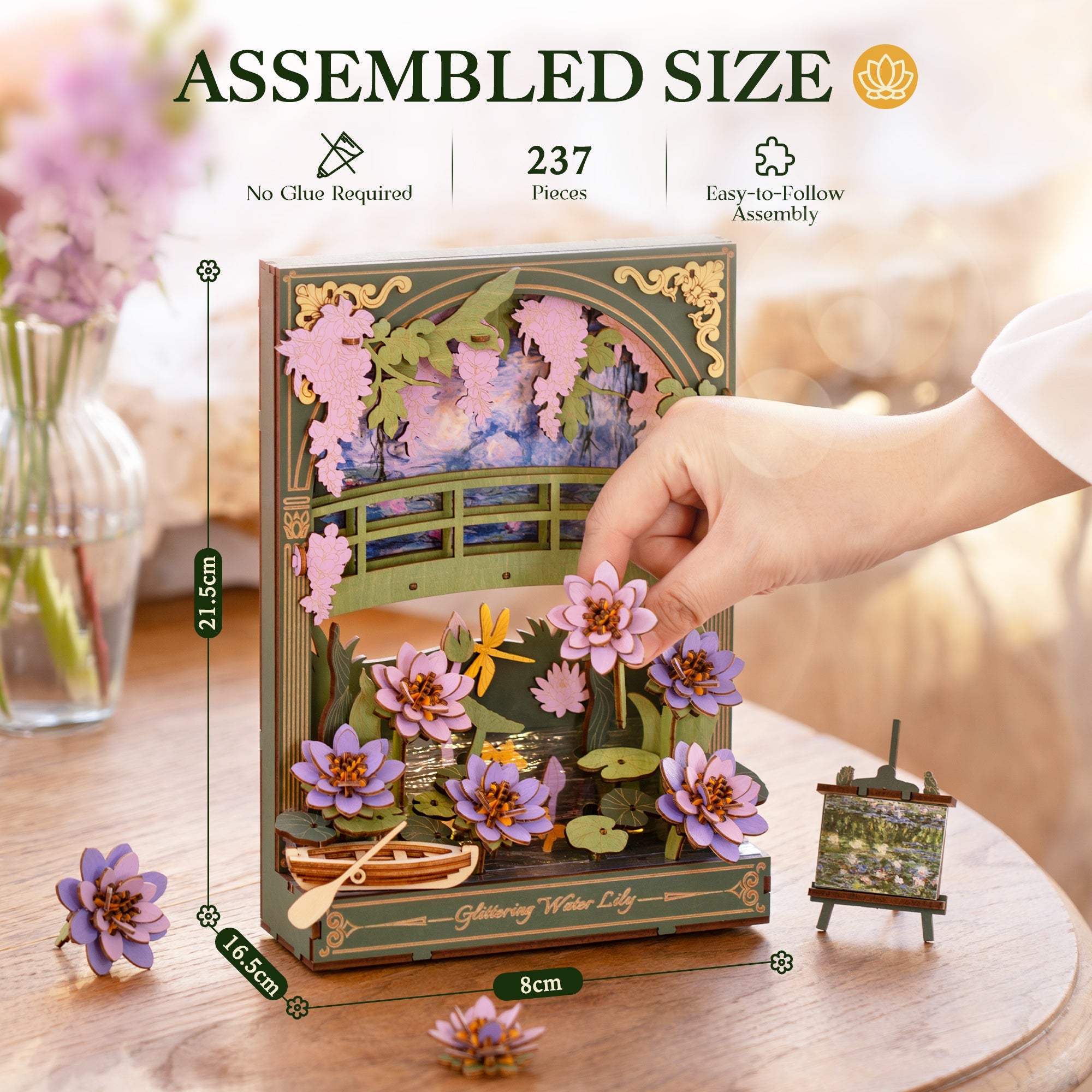 Glittering Water Lily DIY Model Kit