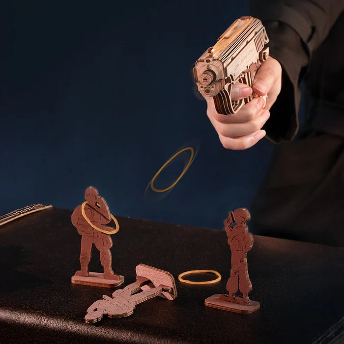 ROKR Mini Gun – DIY Mechanical Model Kit