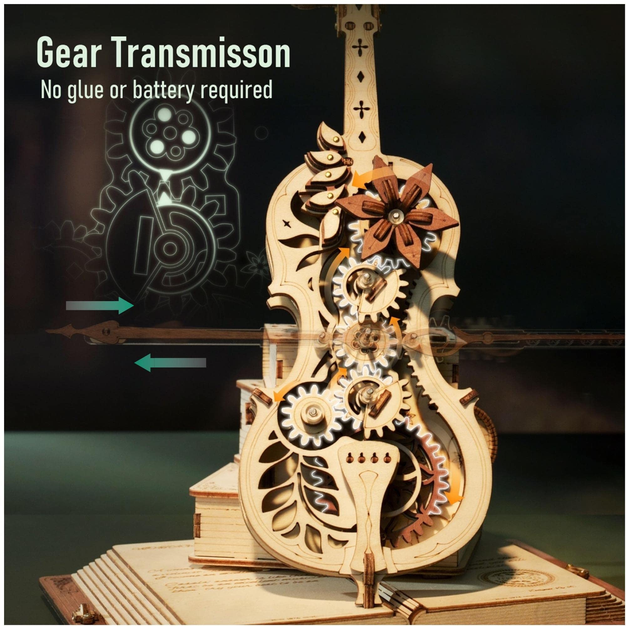 Magic Cello – 3D Wooden Music Box Model Kit