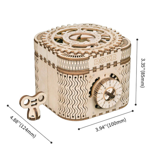Treasure Box – 3D Wooden Puzzle Kit