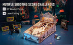 3D Wooden Pinball Machine Model Kit