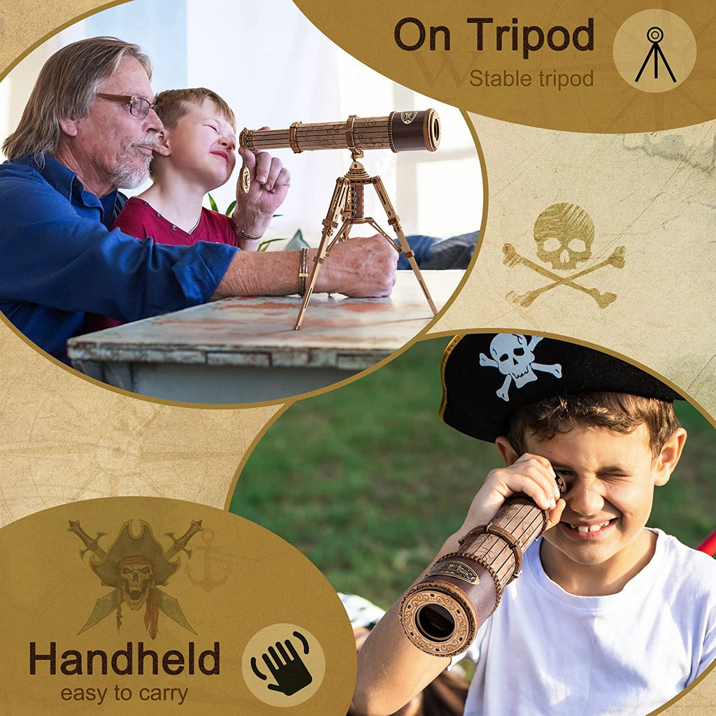 Monocular Telescope – Wooden Model Kit
