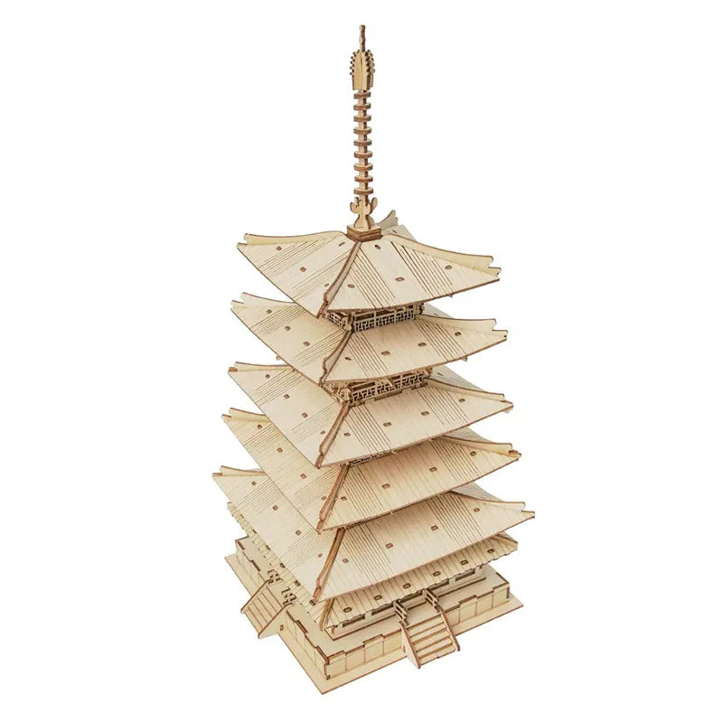 Five-Storied Pagoda – 3D Wooden Model Kit