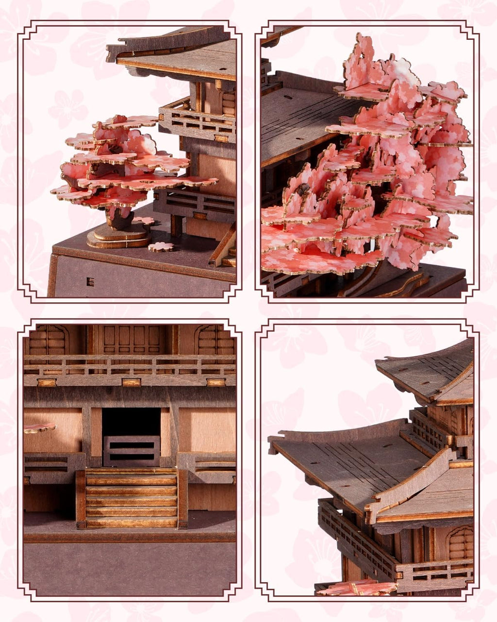 Rolife Sakura Pavilion – 3D Wooden Puzzle Kit