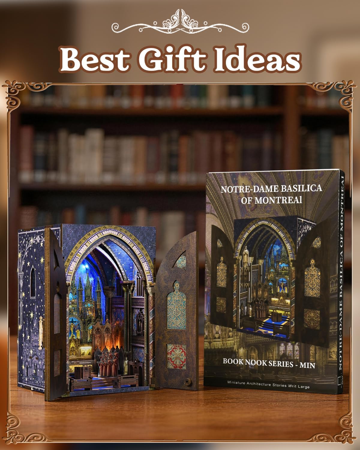Notre-Dame Basilica - DIY Book Nook Kit