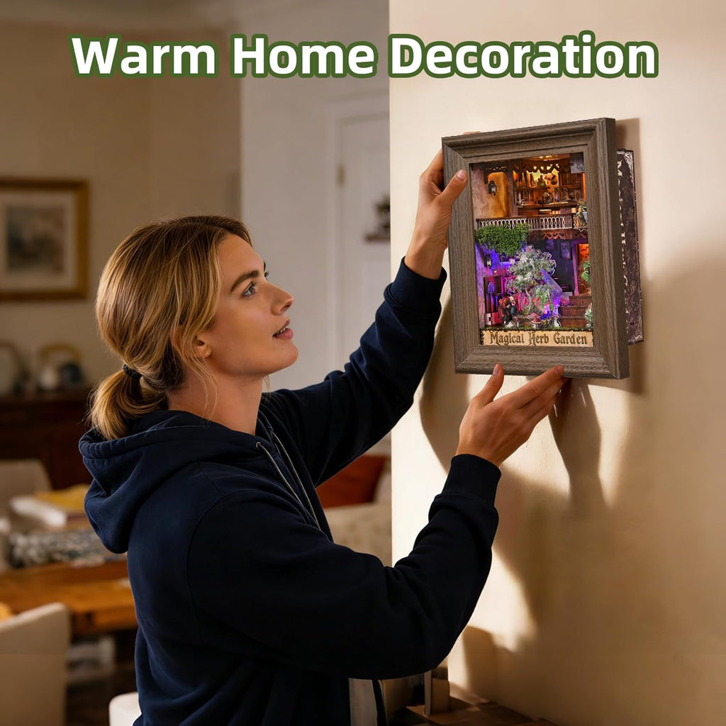 Magical Herb Garden Frame - 3D Wooden Puzzle Kit
