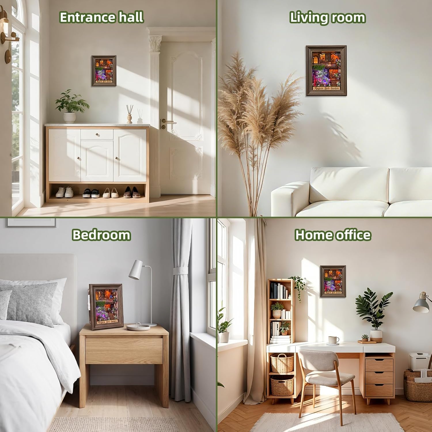 Magical Herb Garden Frame - 3D Wooden Puzzle Kit
