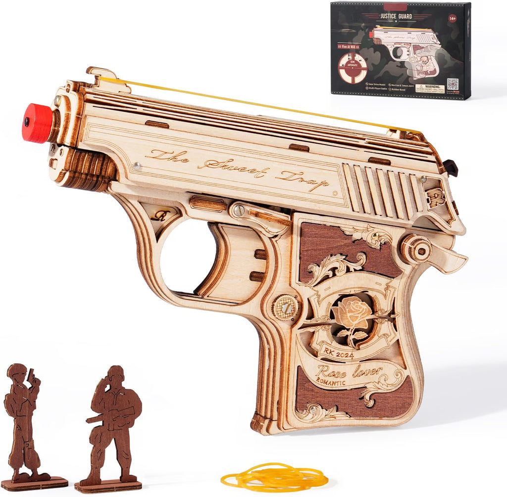ROKR Mini Gun – DIY Mechanical Model Kit