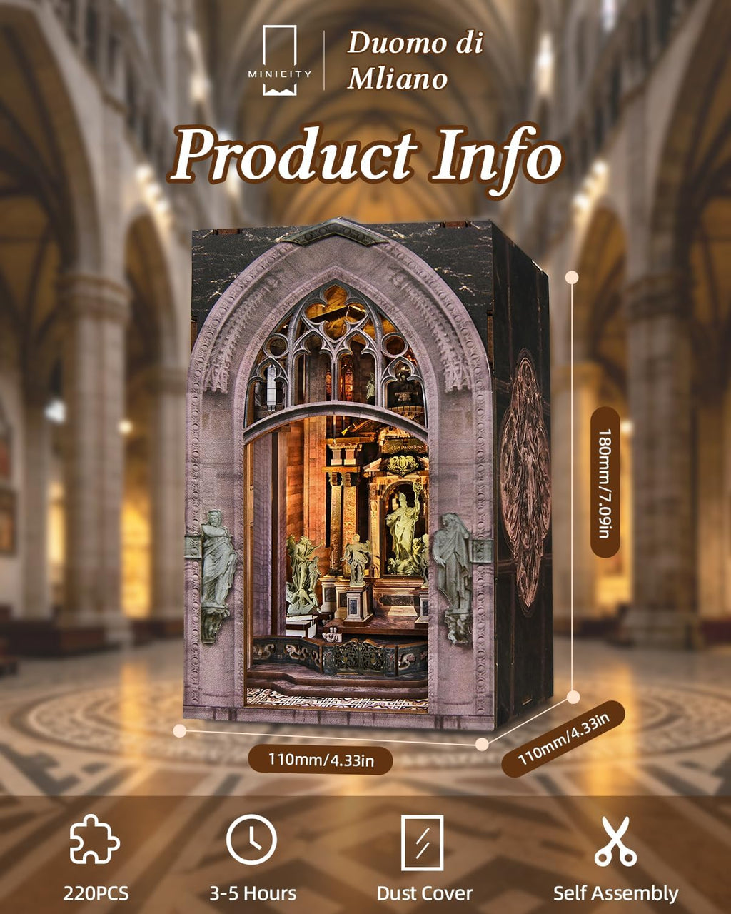 Duomo di Milano - DIY Book Nook Kit