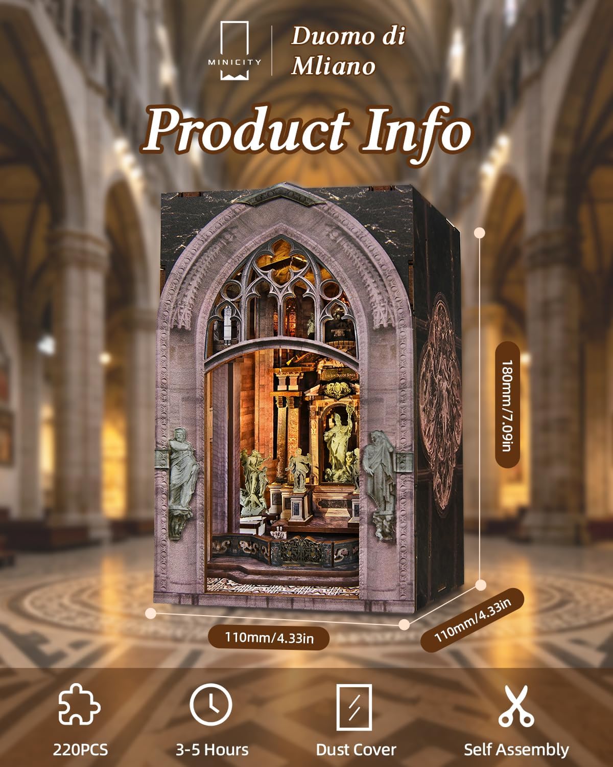 Duomo di Milano - DIY Book Nook Kit