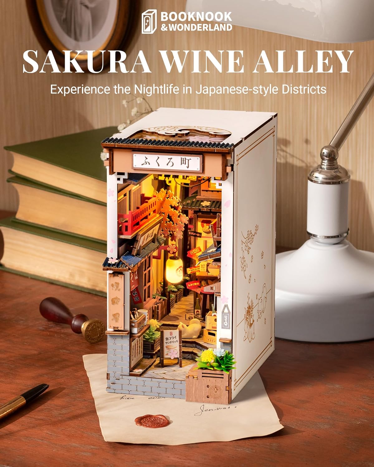 Sakura Sake Street – DIY Book Nook Kit