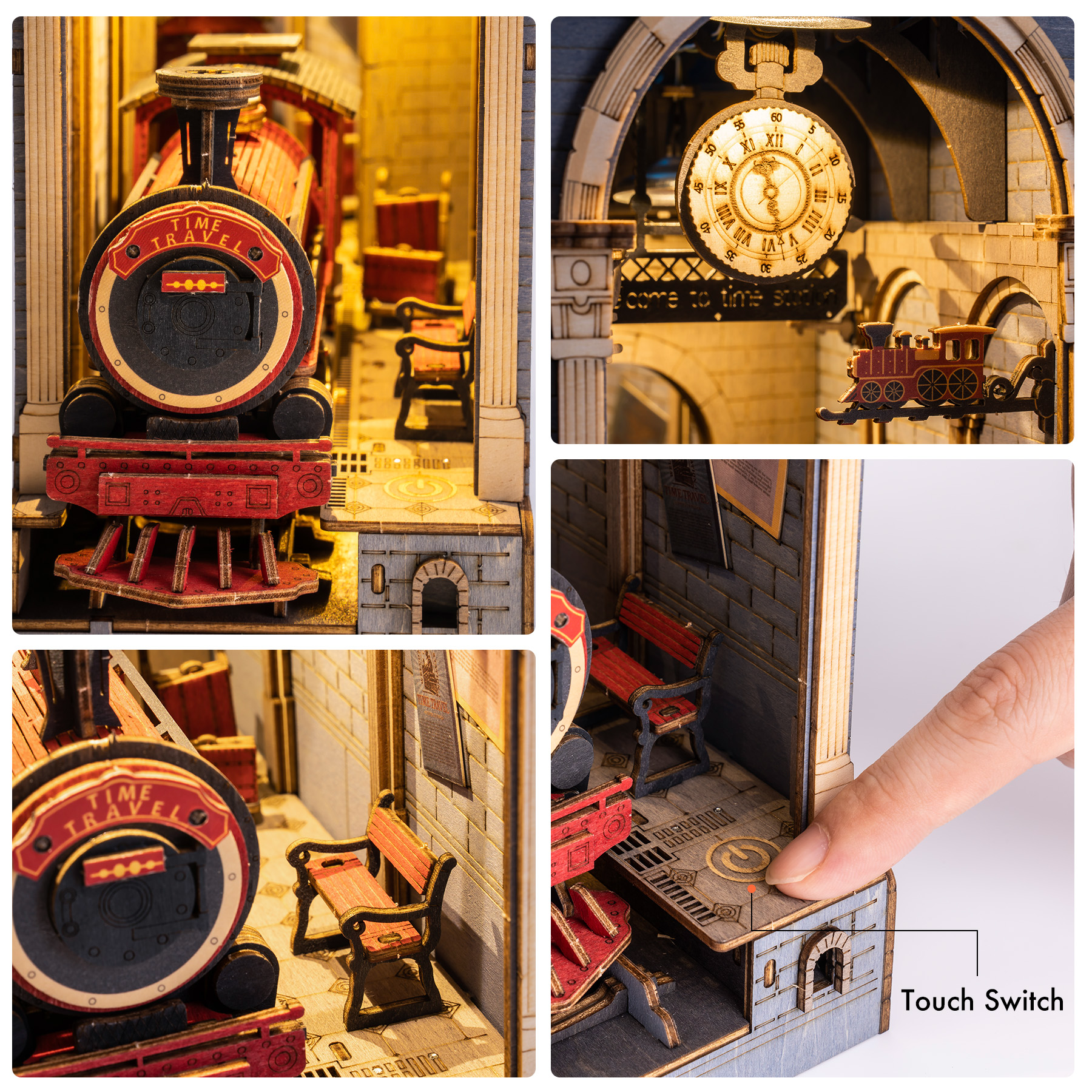 Book Nook Library Series – DIY Miniature Kit (4 Styles)
