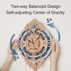 Romantic Notes Wall Clock – Wooden Model Kit
