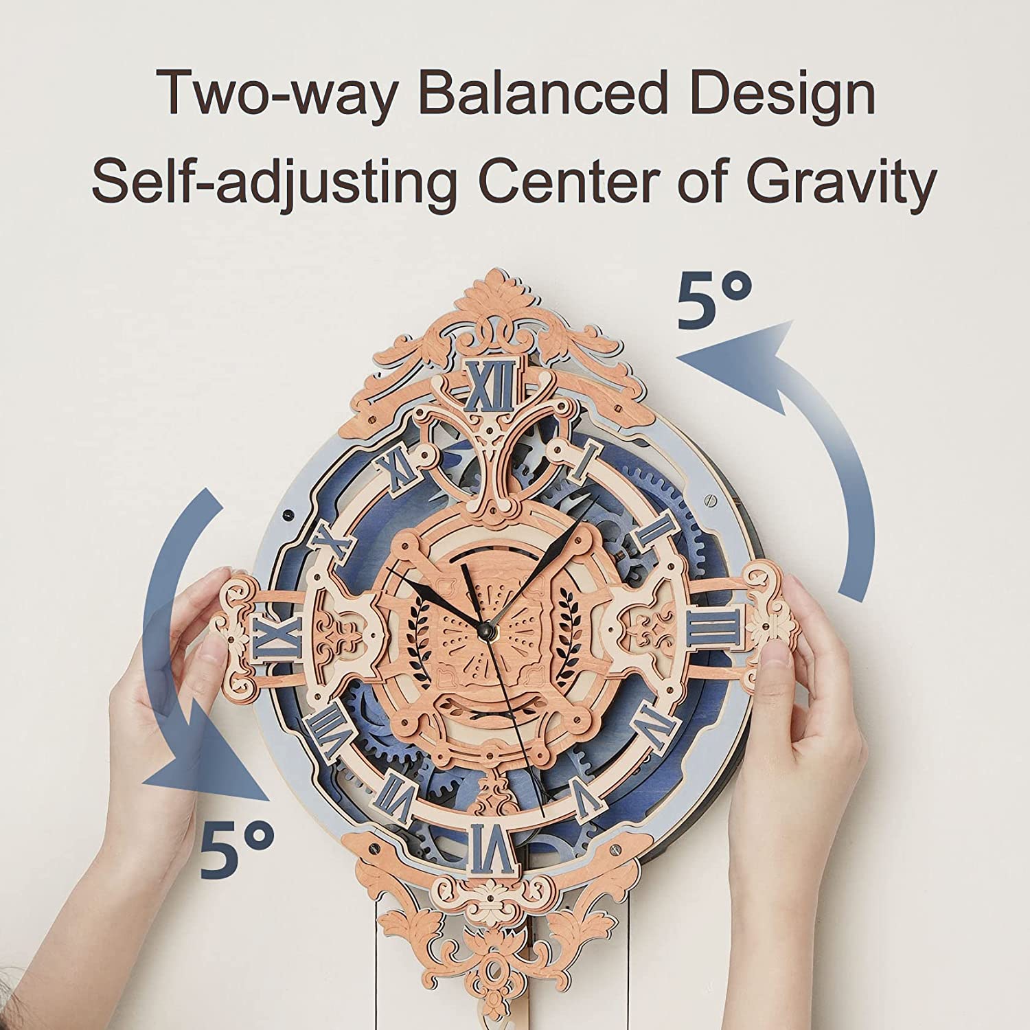 Romantic Notes Wall Clock – Wooden Model Kit