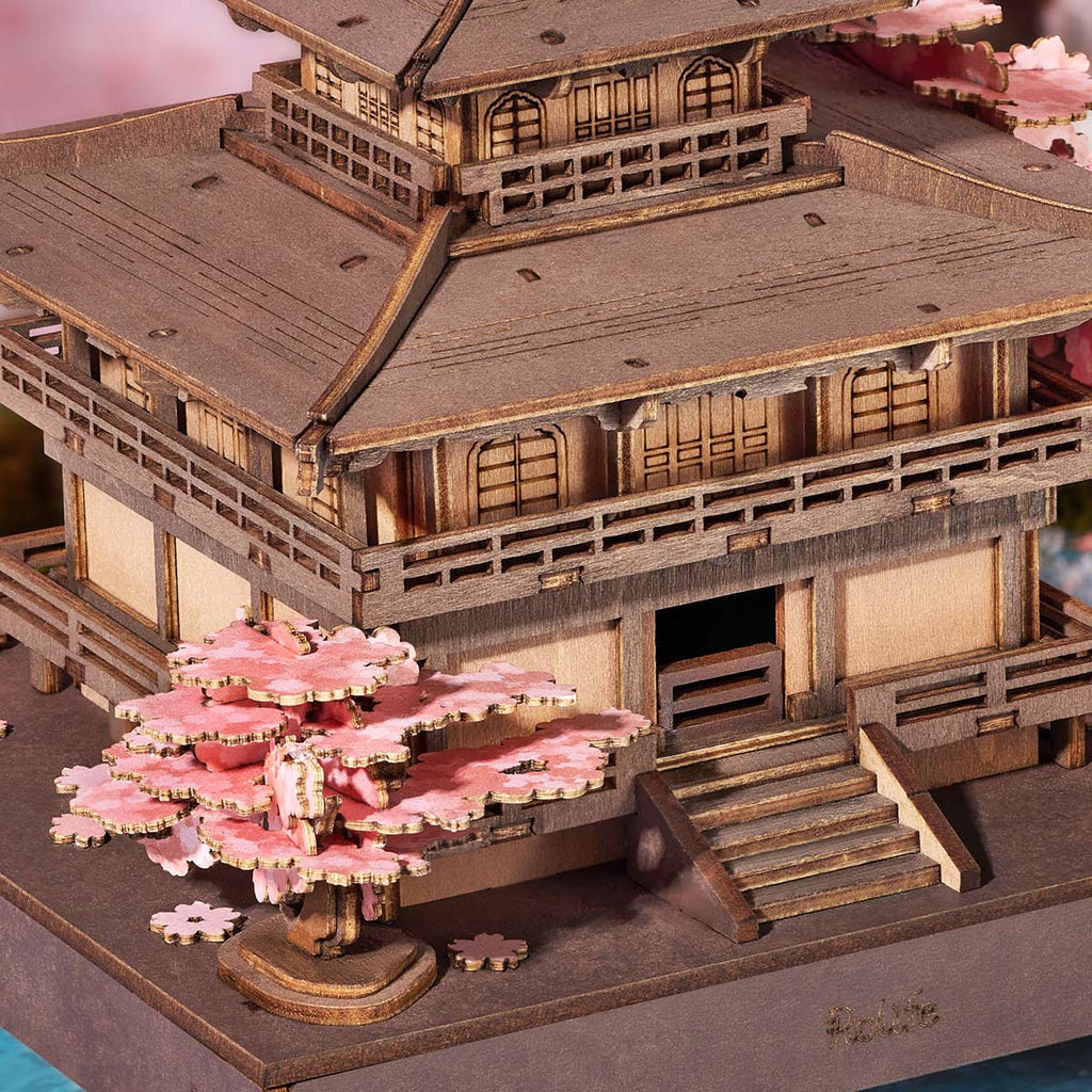 Rolife Sakura Pavilion – 3D Wooden Puzzle Kit