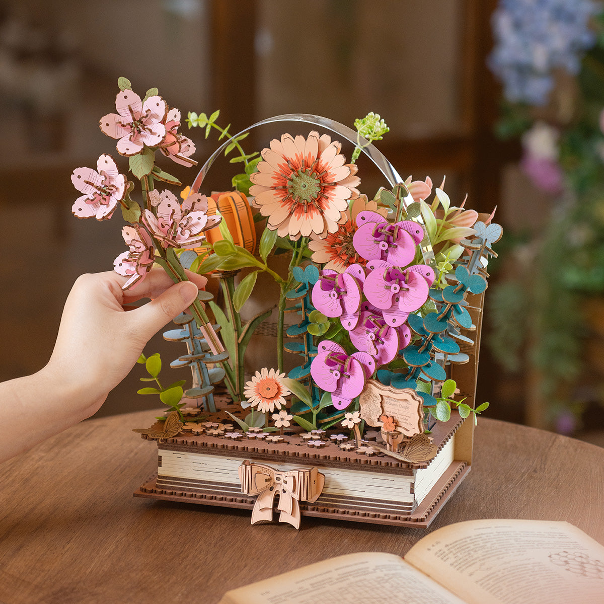 Wooden Blooming Book – DIY Wooden Flower Bouquet Kit