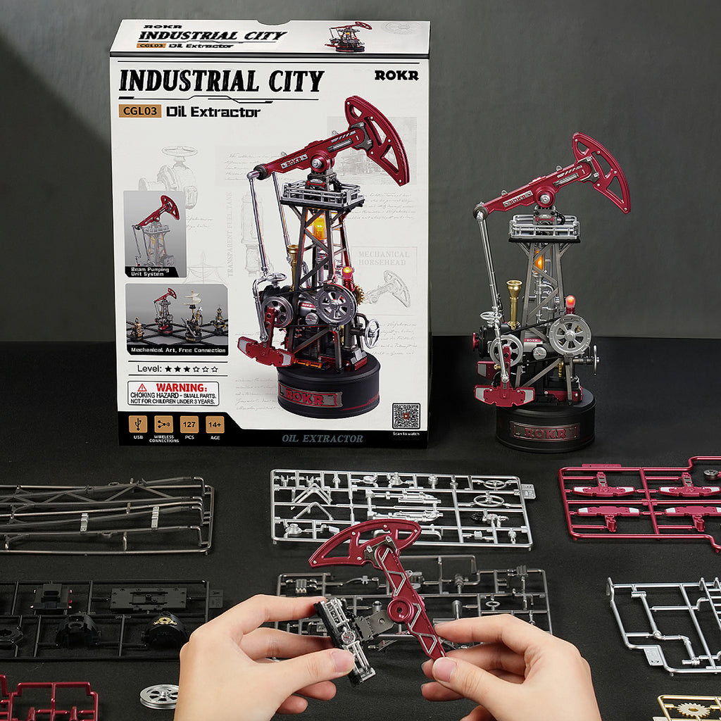 Oil Extractor – 3D Mechanical Industrial Model Kit