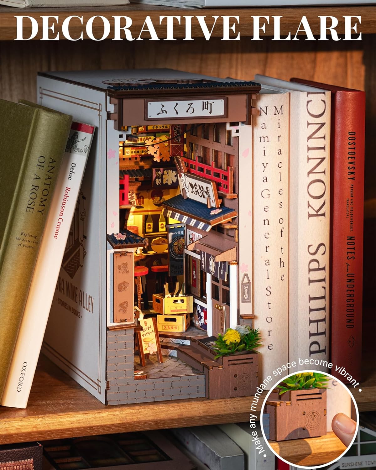 Sakura Sake Street Book Nook – DIY Model Kit