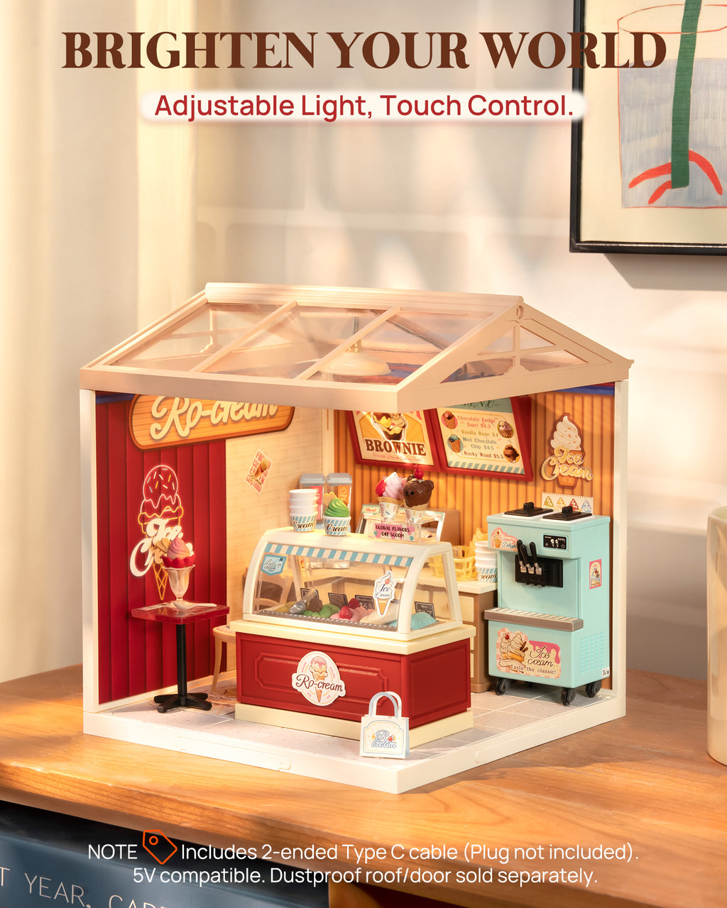 RO-Cream Ice Cream Shop – DIY Miniature House Kit
