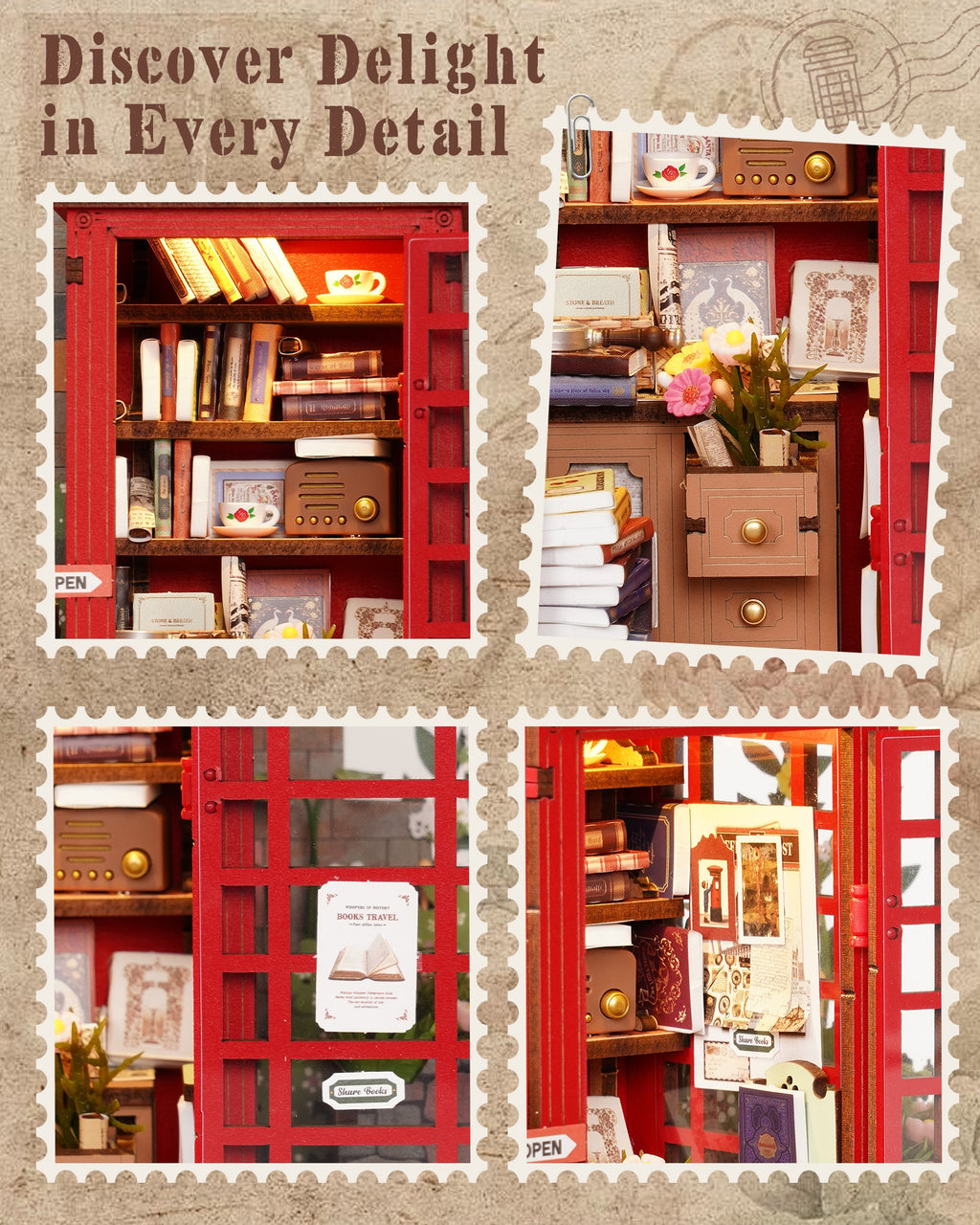 Cherry Blossom Book Booth – DIY Book Nook Kit