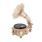 Classic Gramophone (Electric Version) – 3D Wooden Puzzle Kit