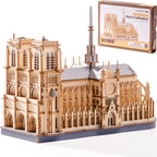 Paris Cathedral – Wooden Architecture Model Kit
