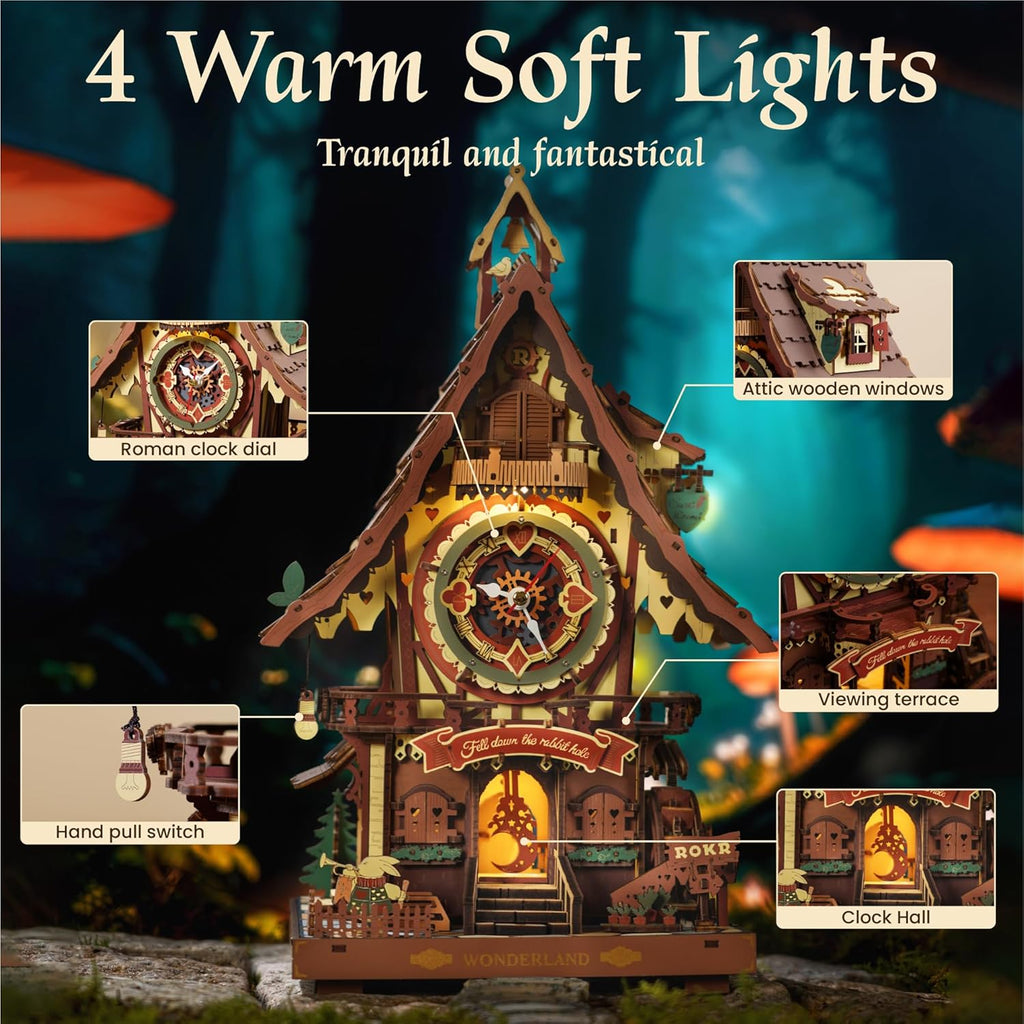 Cuckoo Clock – Mechanical Wooden Model Kit