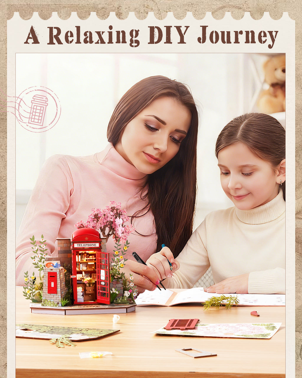 Cherry Blossom Book Booth – DIY Book Nook Kit