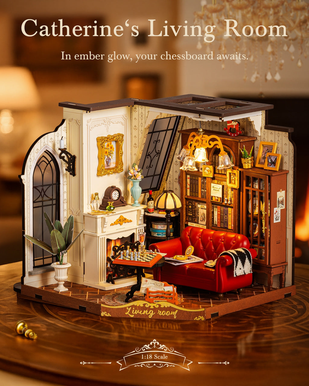 Catherine’s Living Room – DIY Miniature House Kit