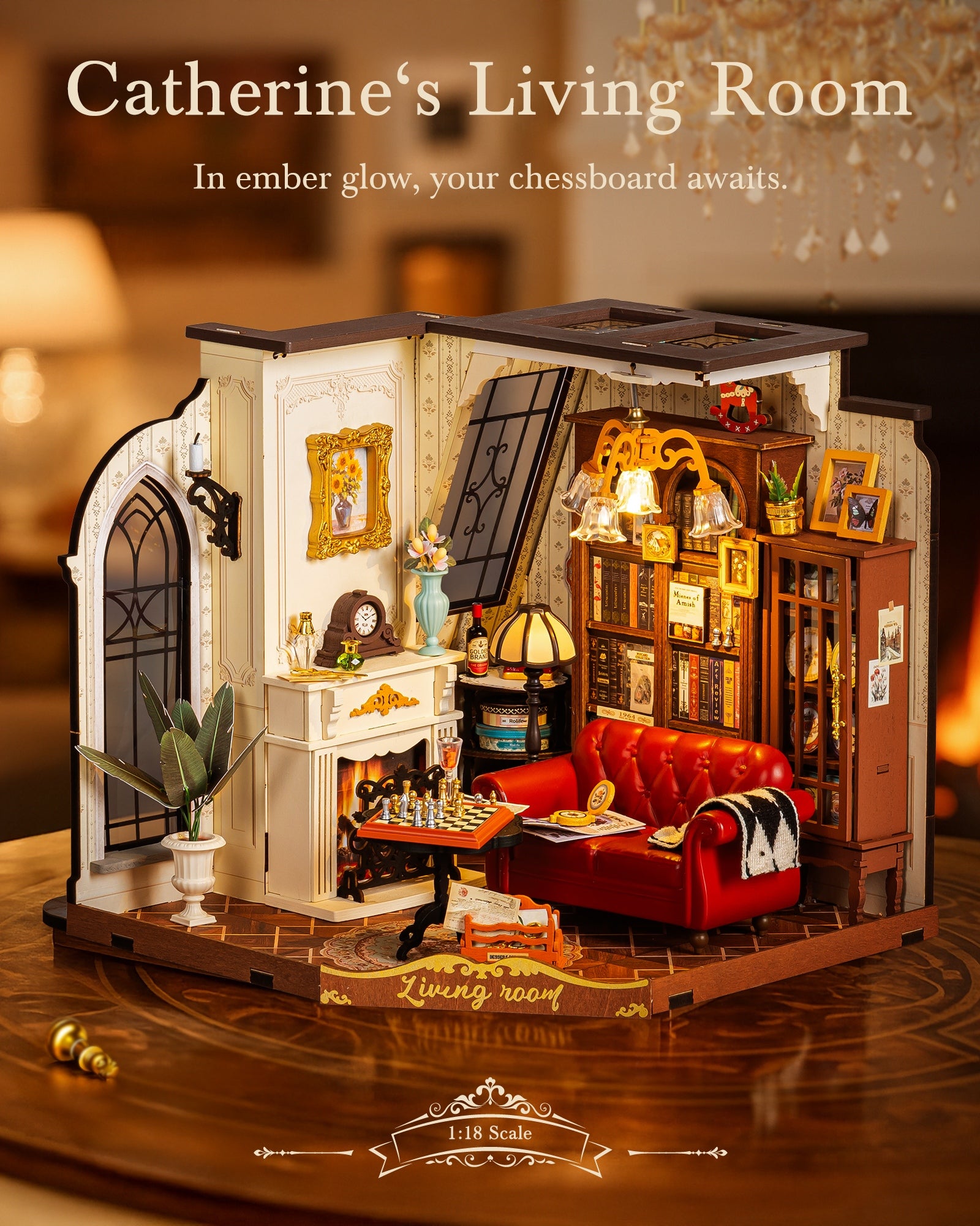 Catherine’s Living Room – DIY Miniature House Kit