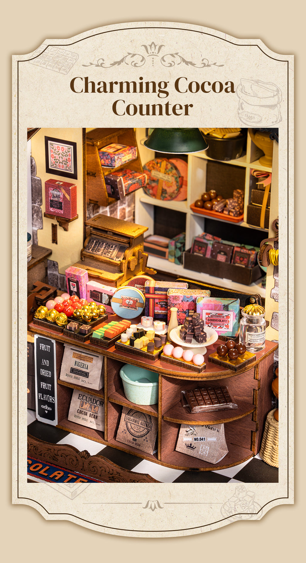 Henry’s Chocolate Shop – DIY Miniature House Kit