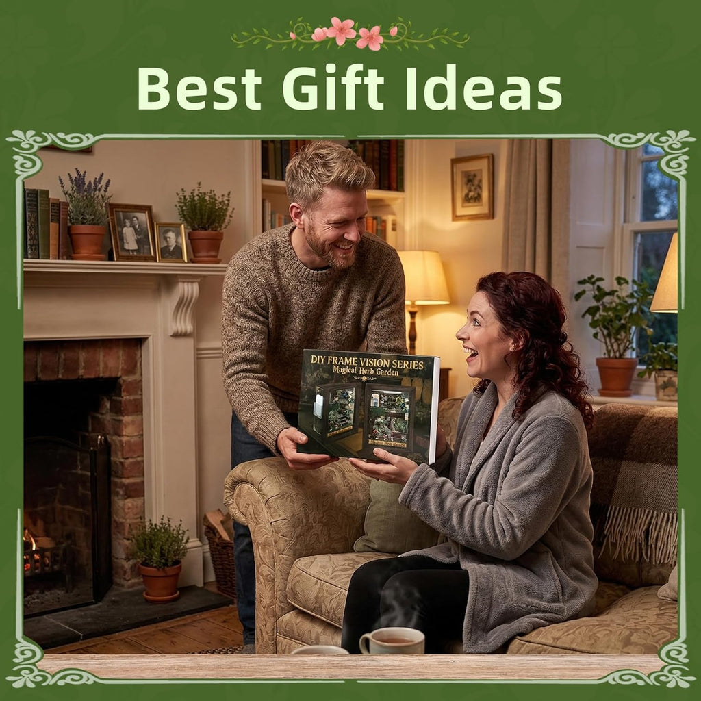 Magical Herb Garden Frame - 3D Wooden Puzzle Kit