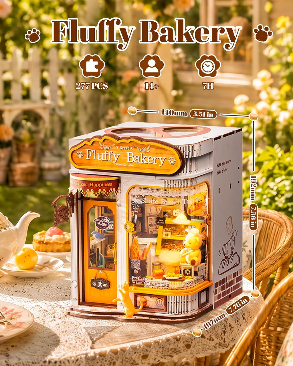 Rolife Fluffy Bakery – DIY Book Nook Kit
