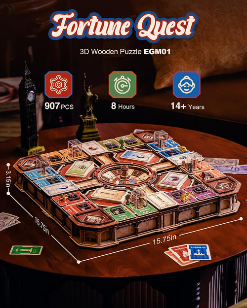 ROKR Fortune Quest – 3D Wooden Puzzle Kit