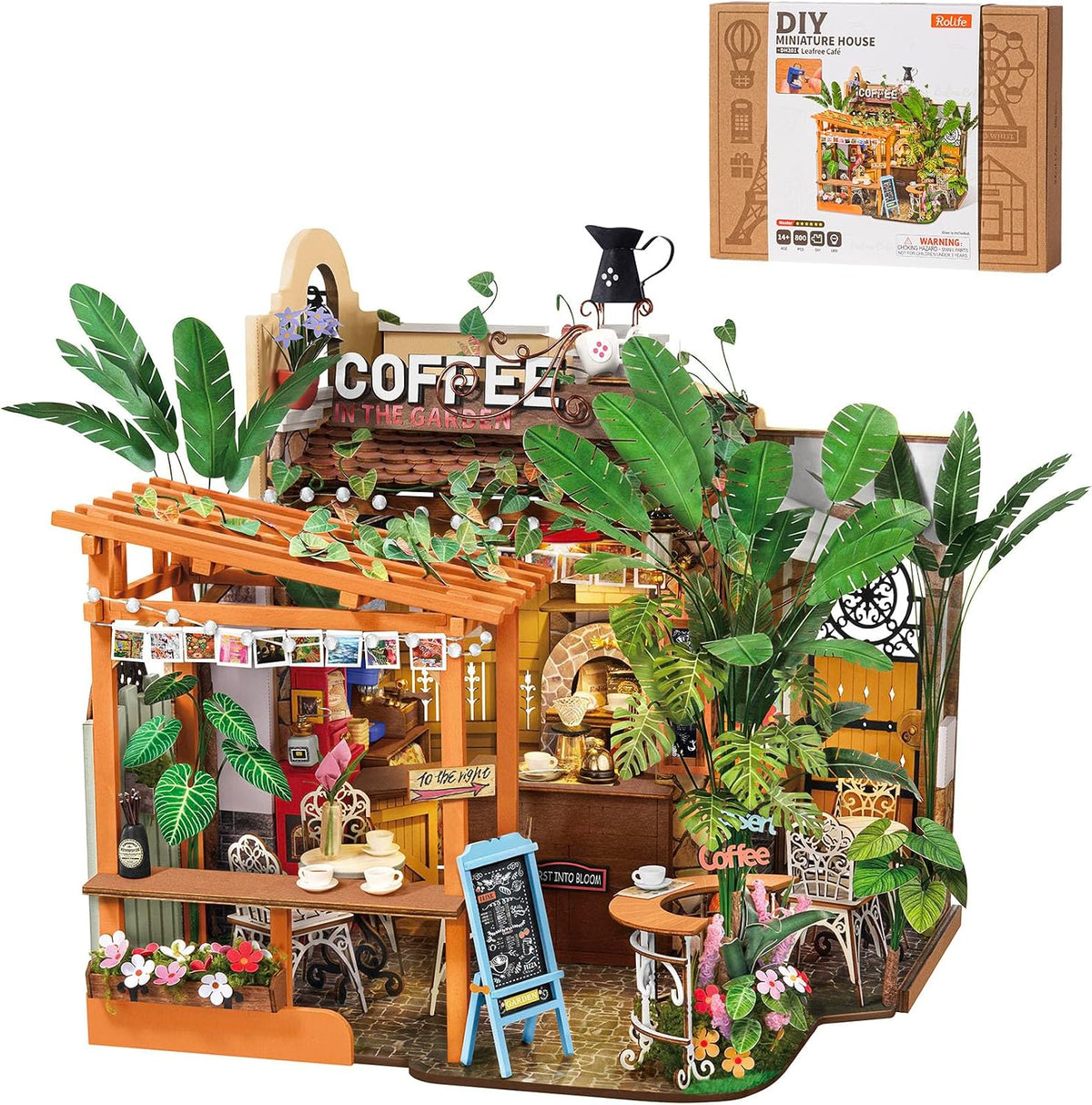 Rolife Leafree Café – DIY Miniature House Kit