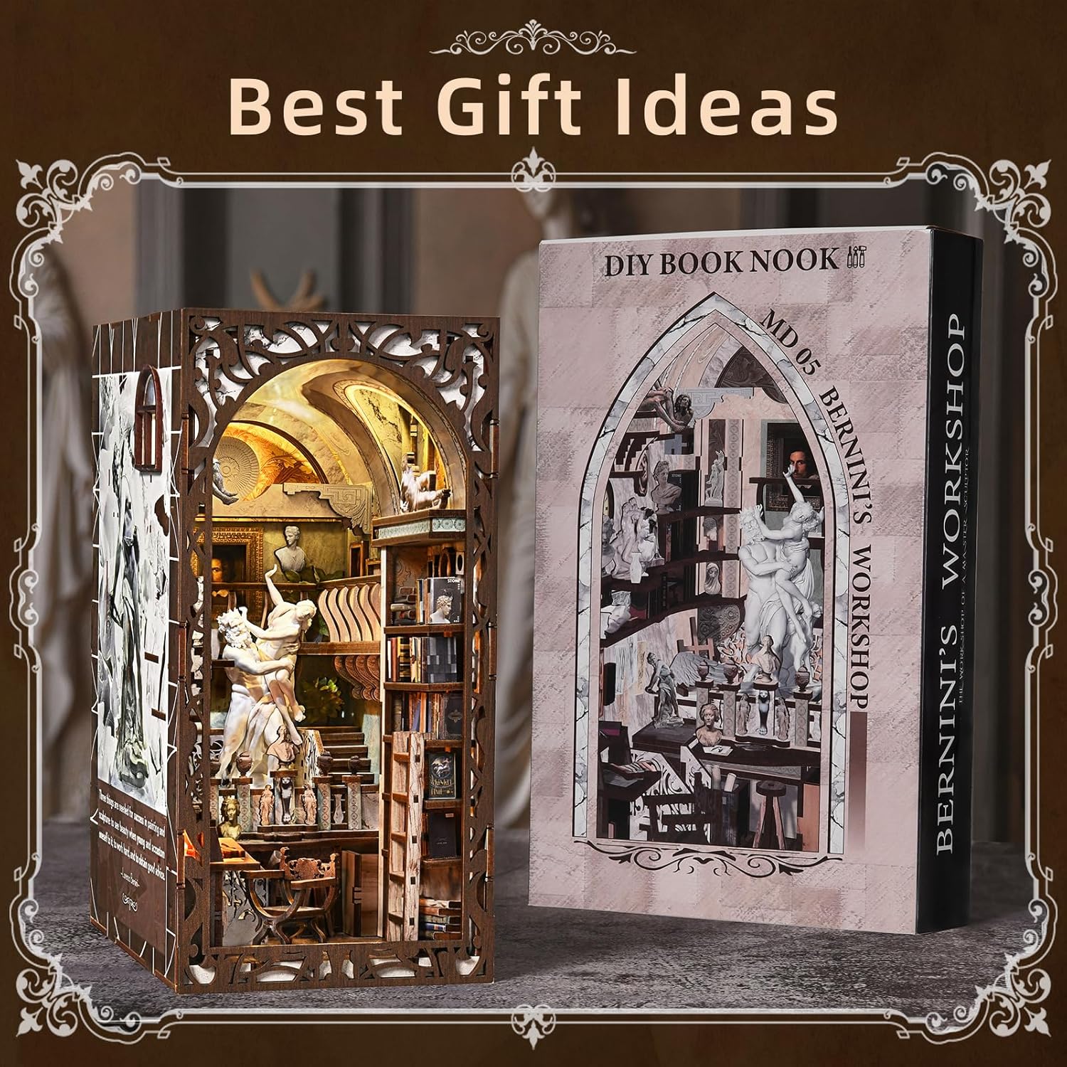 Bernini's Sculpture Workshop - DIY Book Nook Kit