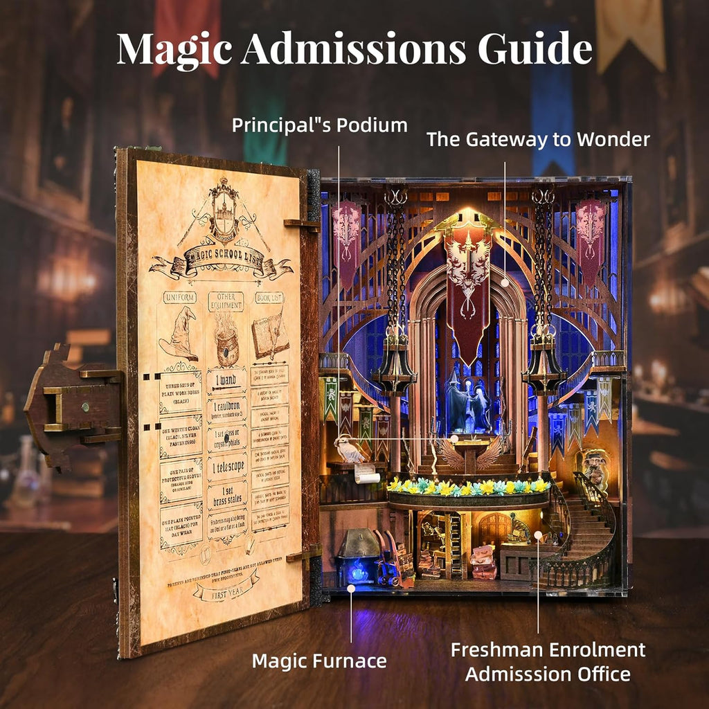 Magic Admissions Guide - DIY Book Nook Kit