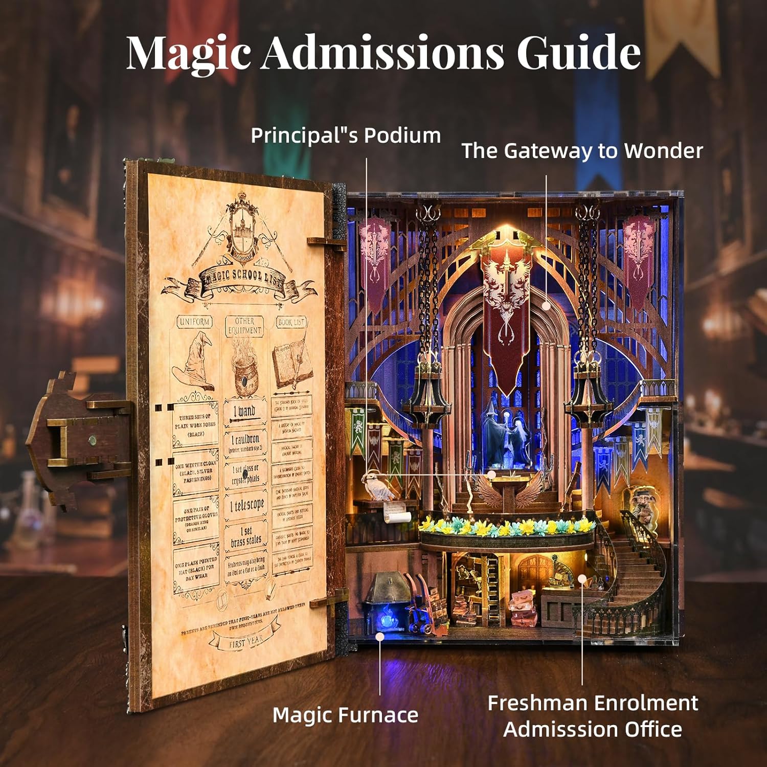 Magic Admissions Guide - DIY Book Nook Kit