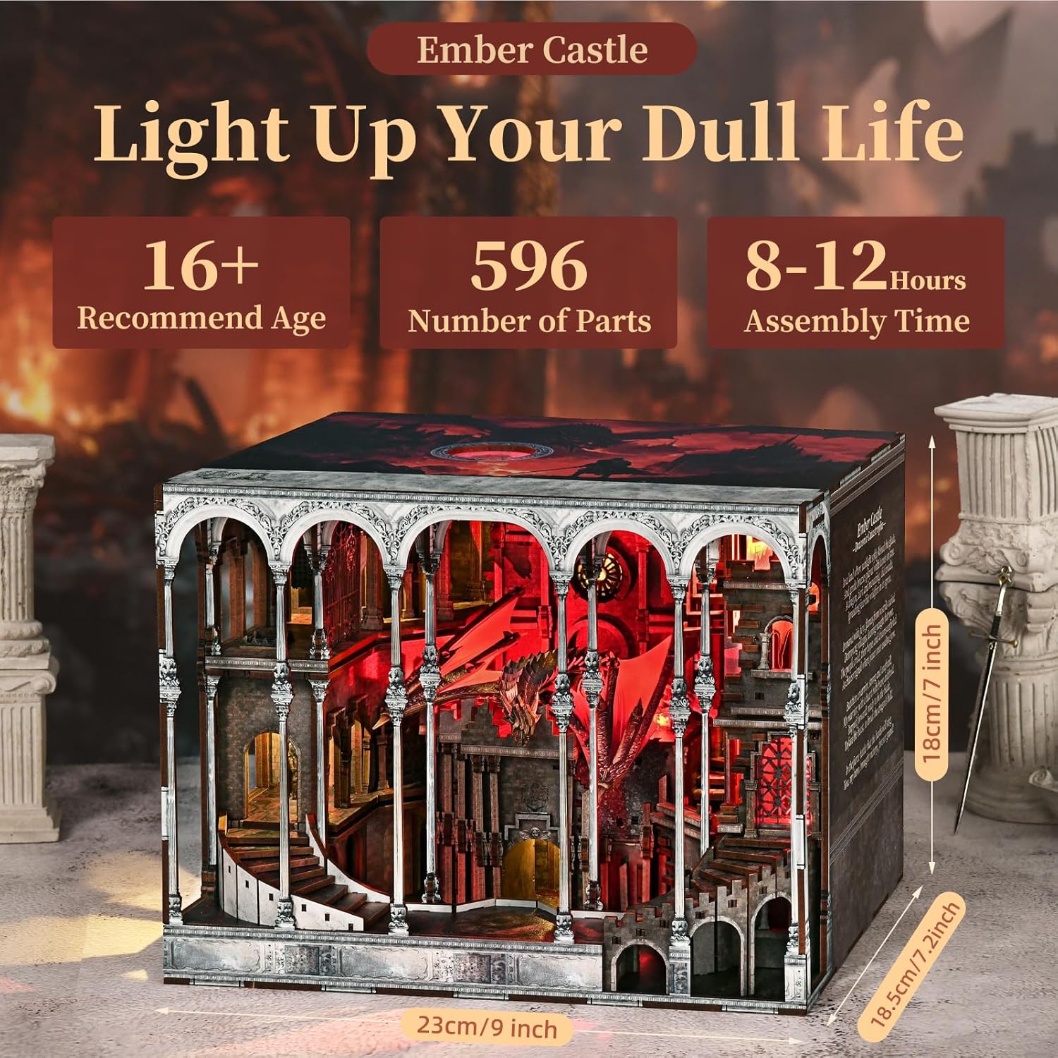 Ember Castle - DIY Book Nook Kit